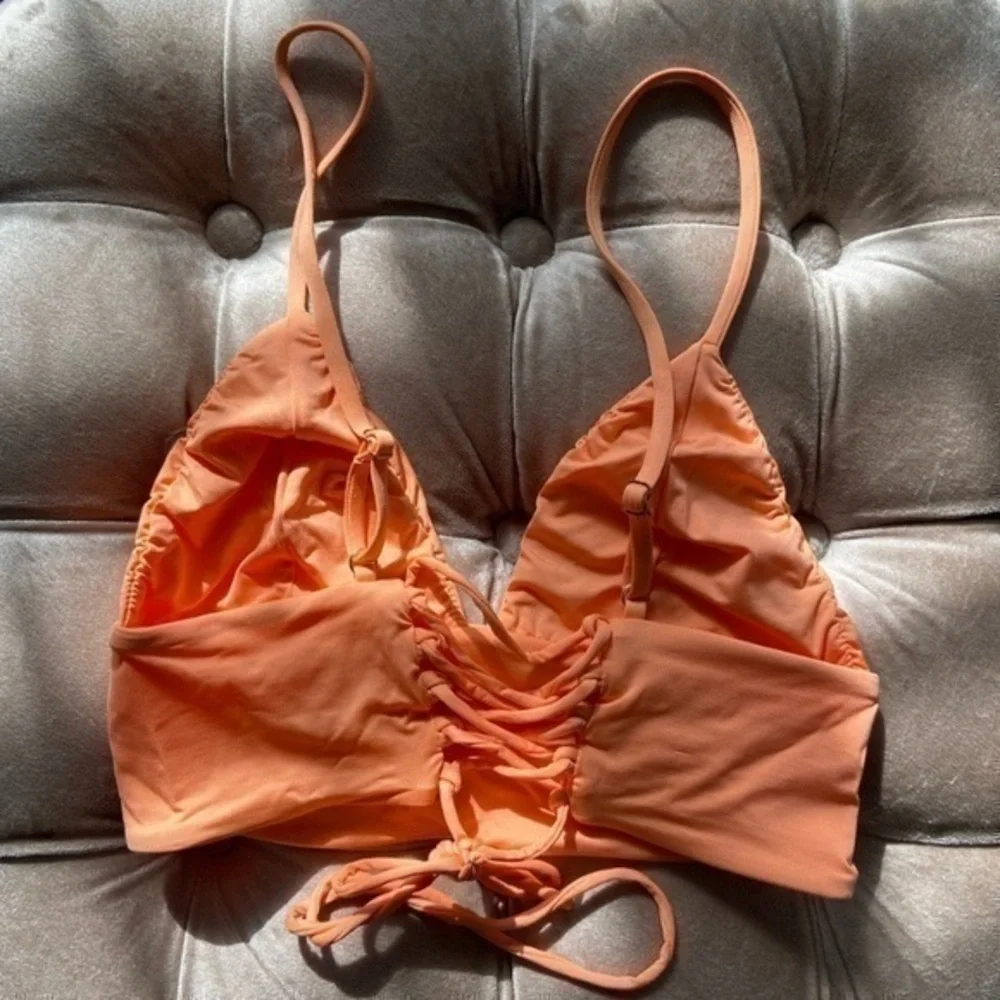 NEW Frankie’s Lala Sunrise‎ Light Orange Cheeky Bikini Size Small